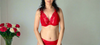 Red Obsession handmade triangle Bralette- The Impressive Factor .